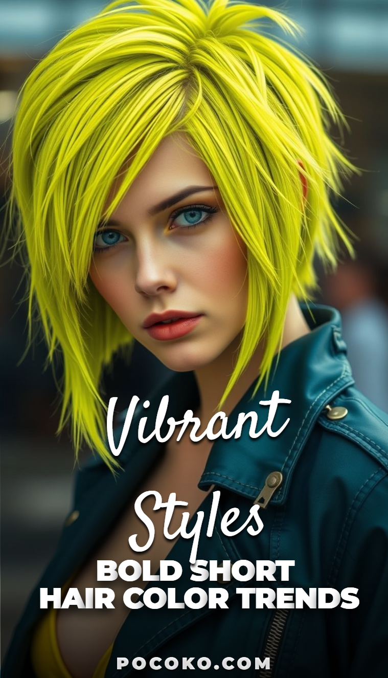 If your hair is short, your color better be loud. These trends are all about packing personality into every inch.